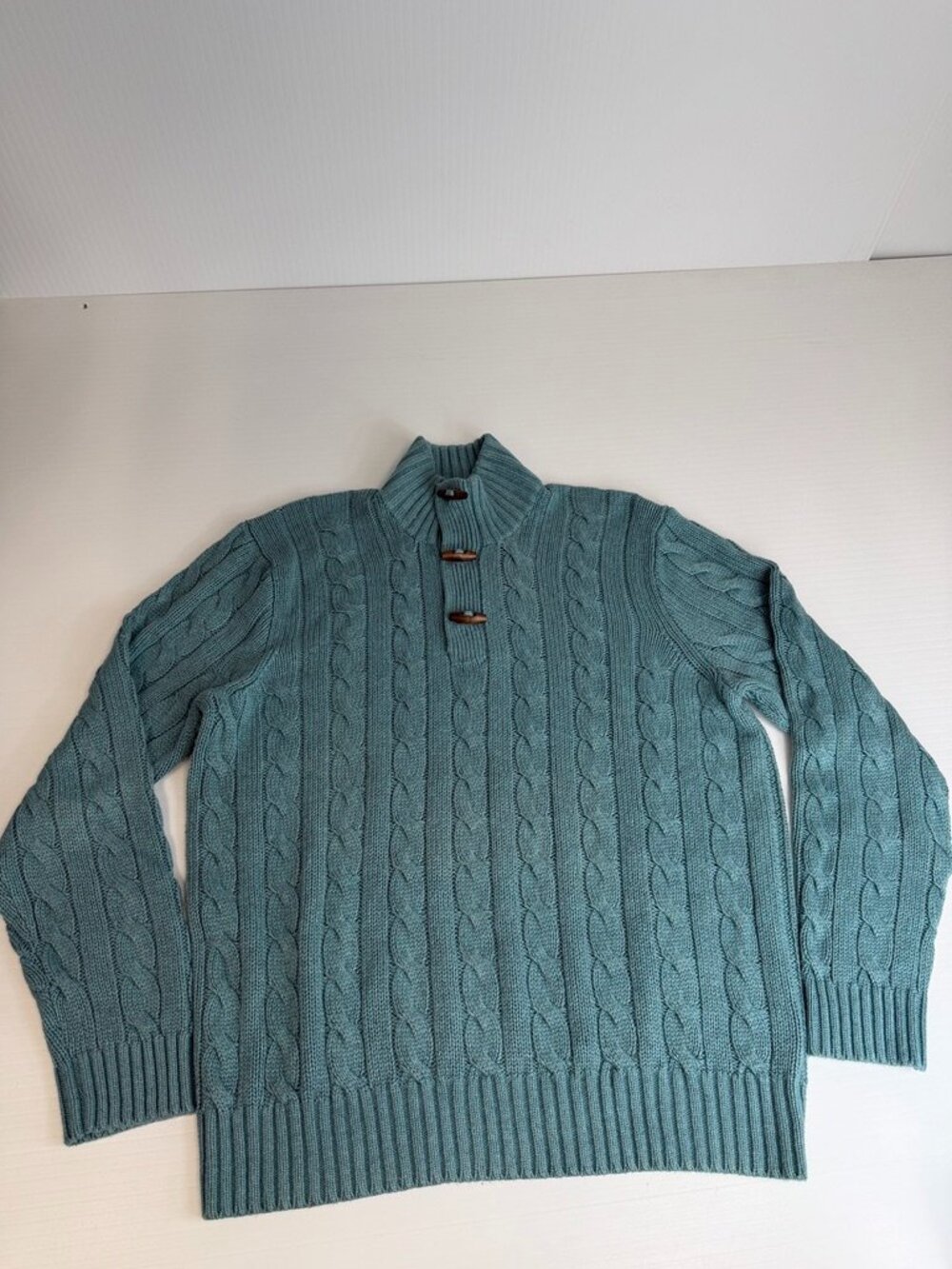 Vintage Ralph Lauren Sweater Men Extra Large Silk Cable Fisherman Jumper Work Ex
